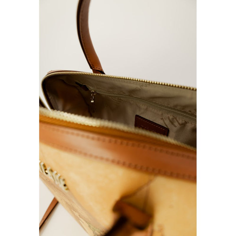 Beige Leather Handbag Alviero Martini Prima Classe