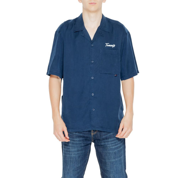 Blue Lyocell Shirt Tommy Hilfiger Jeans