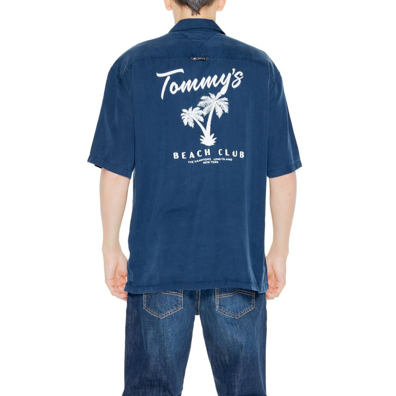 Blue Lyocell Shirt Tommy Hilfiger Jeans