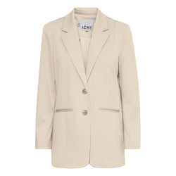 Beige Recycled Polyester Suits & Blazer ICHI