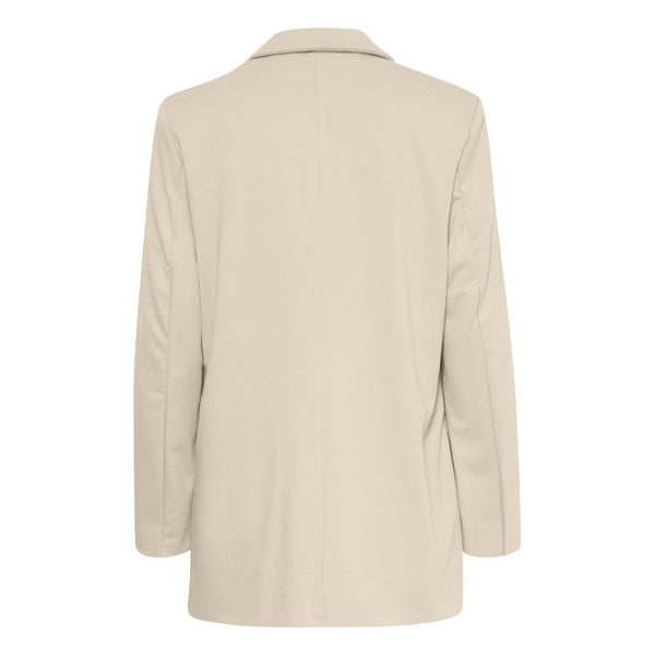 Beige Recycled Polyester Suits & Blazer ICHI