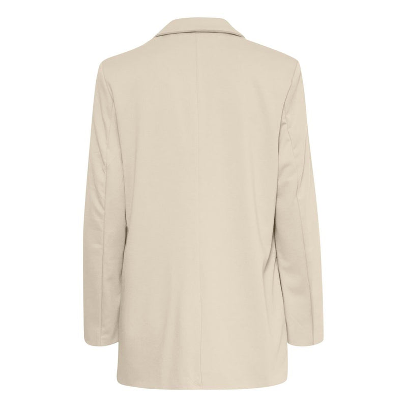 Beige Recycled Polyester Suits & Blazer ICHI