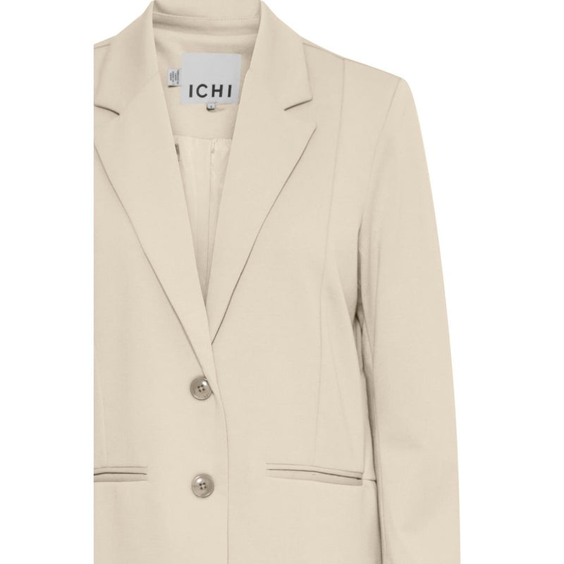 Beige Recycled Polyester Suits & Blazer ICHI