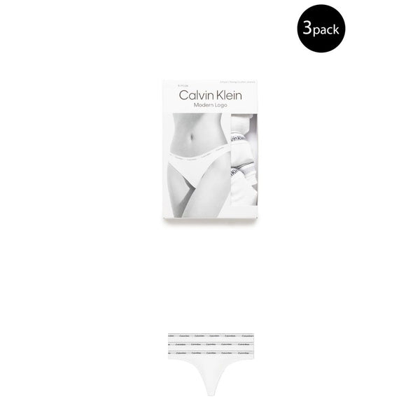 White Cotton Underwear Calvin Klein Underwear