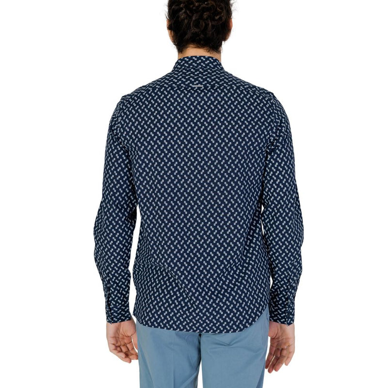 Blue Viscose Shirt Antony Morato