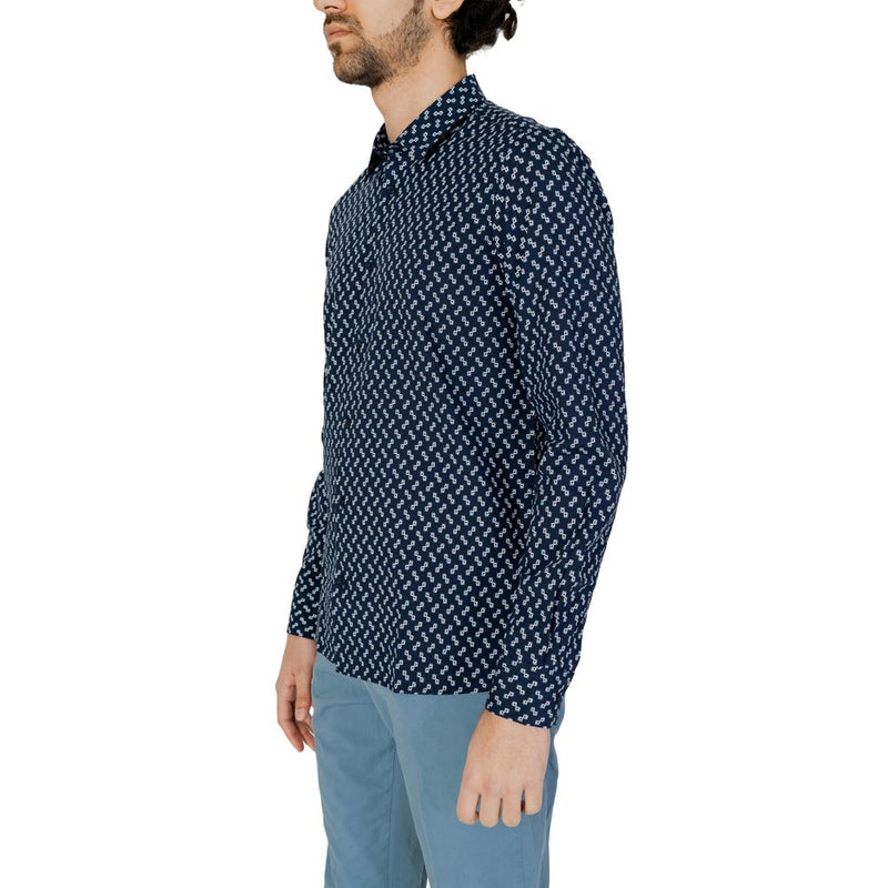 Blue Viscose Shirt Antony Morato