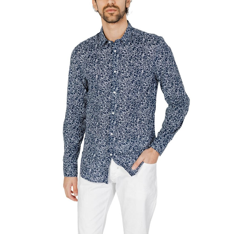 Blue Cotton Shirt Antony Morato