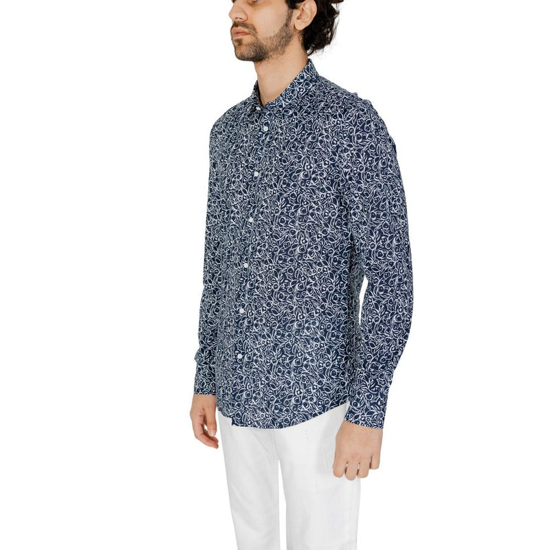 Blue Cotton Shirt Antony Morato