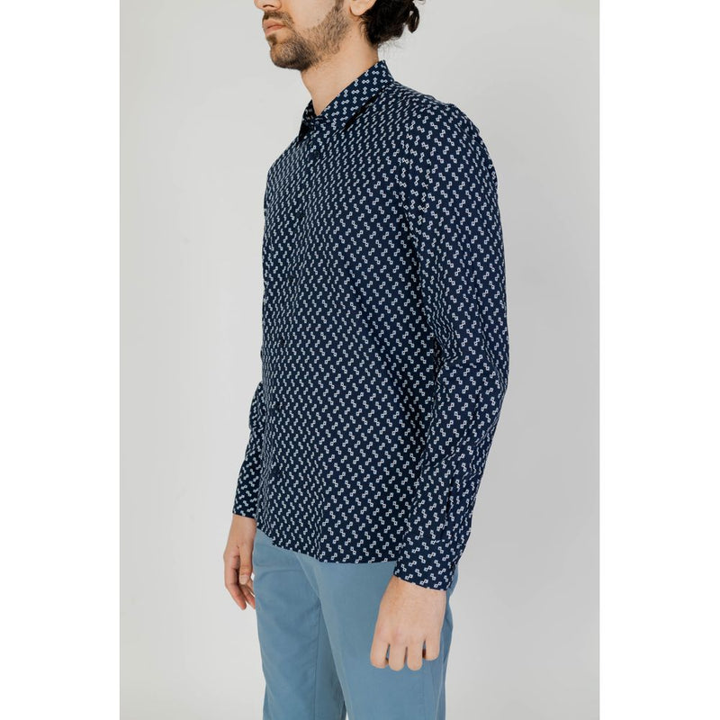 Blue Viscose Shirt Antony Morato