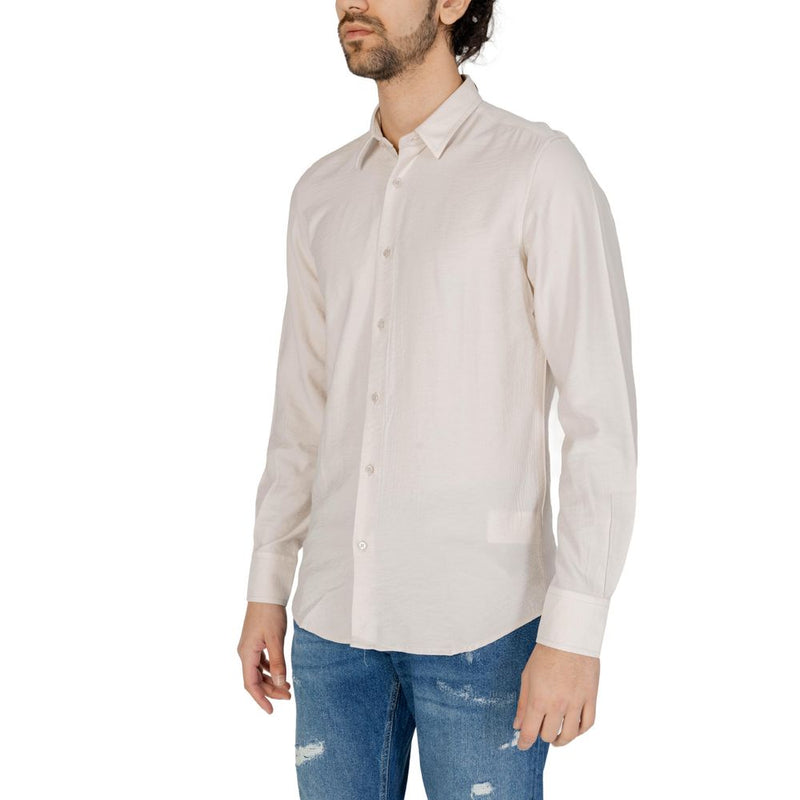 Beige Viscose Shirt Antony Morato