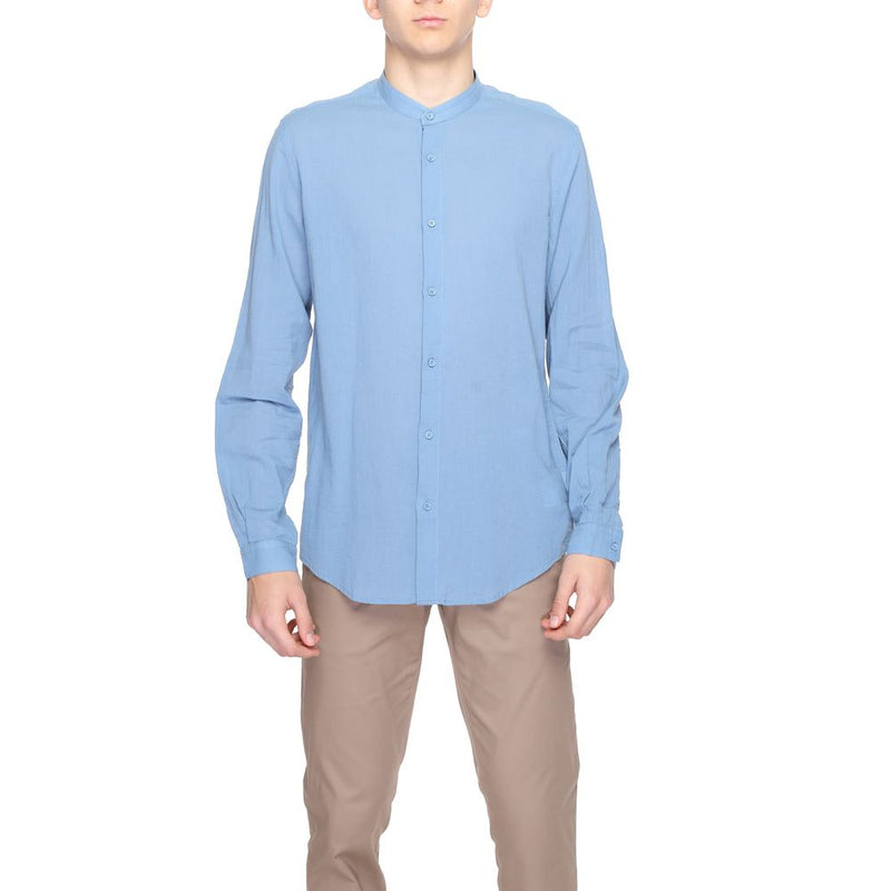 Blue Cotton Shirt Antony Morato