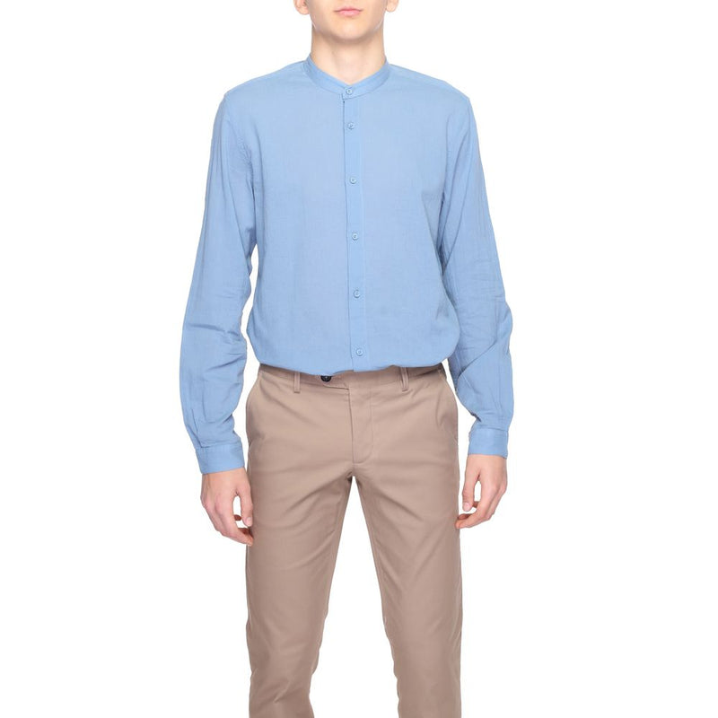 Blue Cotton Shirt Antony Morato