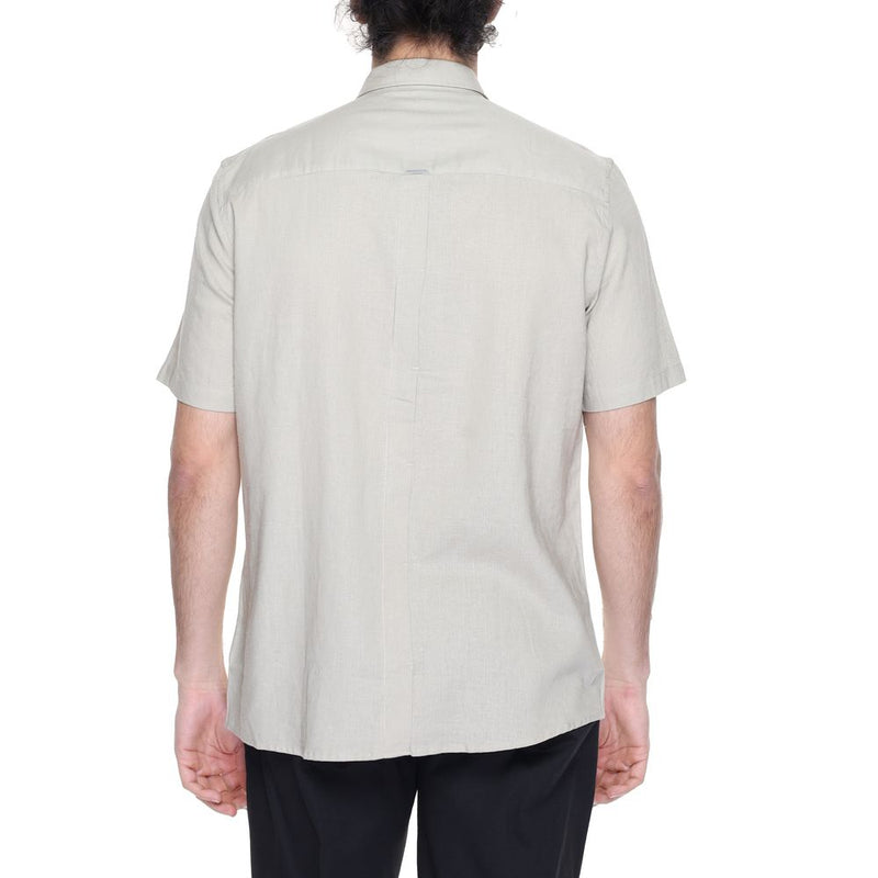 Beige Linen Shirt Antony Morato