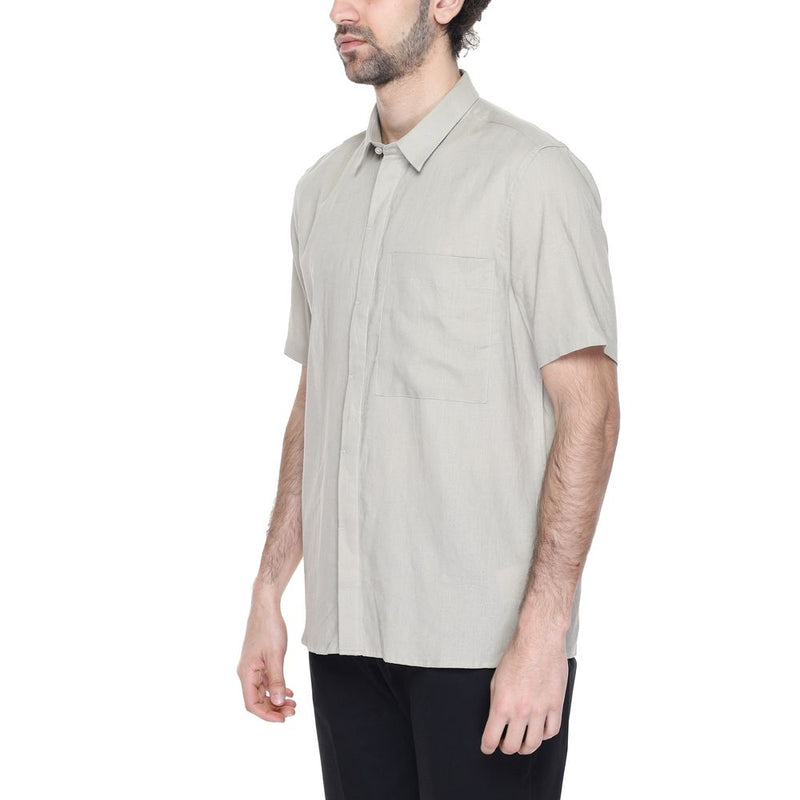 Beige Linen Shirt Antony Morato