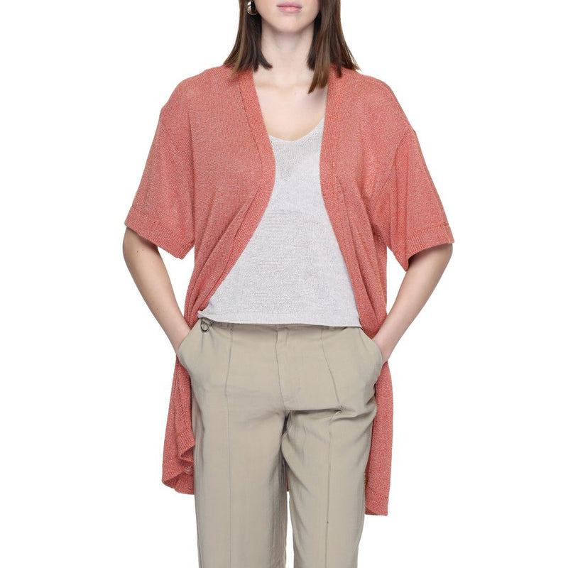 Red Recycled Cotton Cardigan Jacqueline De Yong