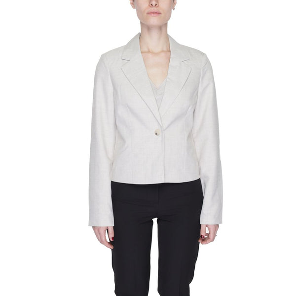 Gray Polyester Suits & Blazer Vero Moda