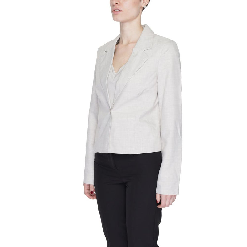 Gray Polyester Suits & Blazer Vero Moda