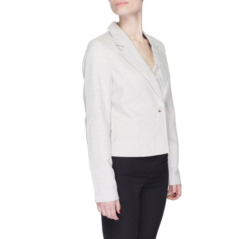 Gray Polyester Suits & Blazer Vero Moda