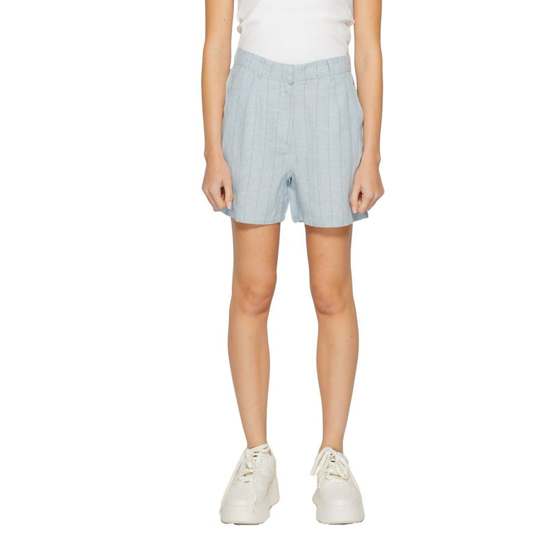 Light Blue Linen Short Vero Moda