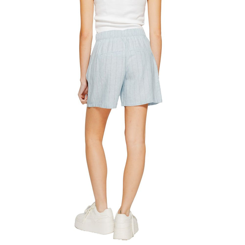 Light Blue Linen Short Vero Moda