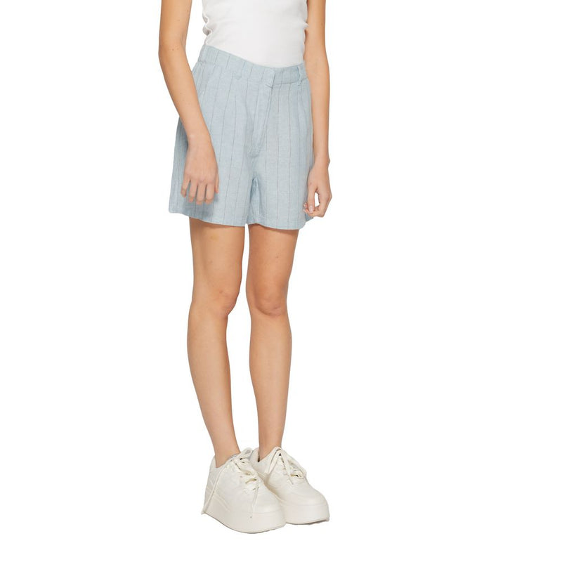 Light Blue Linen Short Vero Moda