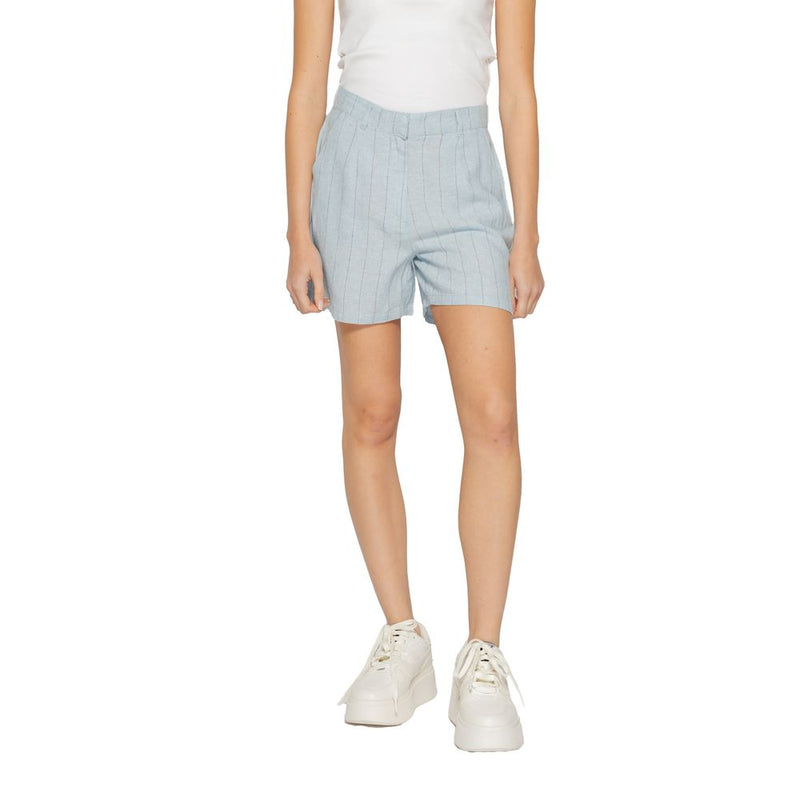 Light Blue Linen Short Vero Moda