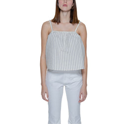Beige Organic Cotton Tank Top Vero Moda