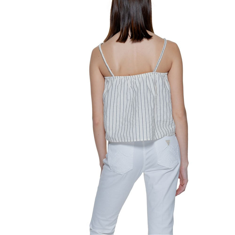 Beige Organic Cotton Tank Top Vero Moda
