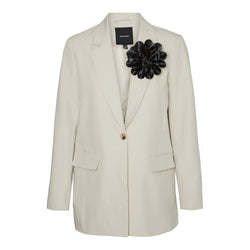 Beige Polyester Suits & Blazer Vero Moda