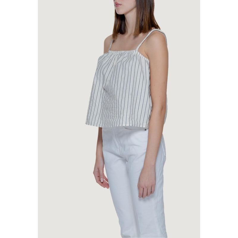 Beige Organic Cotton Tank Top Vero Moda