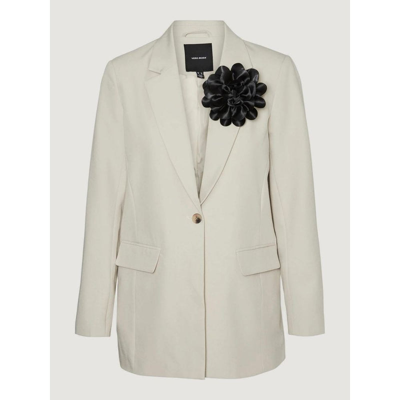 Beige Polyester Suits & Blazer Vero Moda