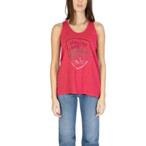 Pink Cotton Tank Top Blauer