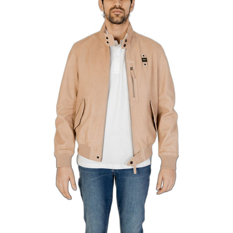 Beige Leather Jacket Blauer