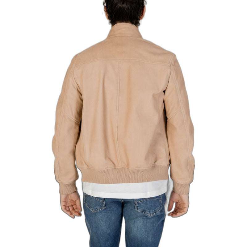 Beige Leather Jacket Blauer