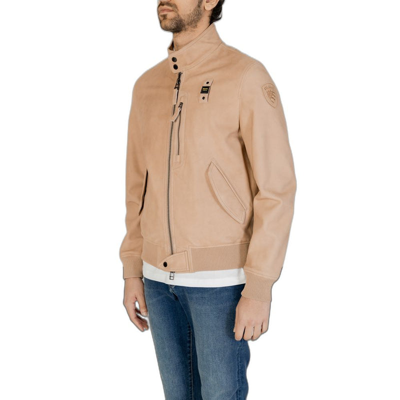 Beige Leather Jacket Blauer