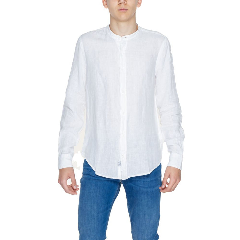 White Linen Shirt Blauer