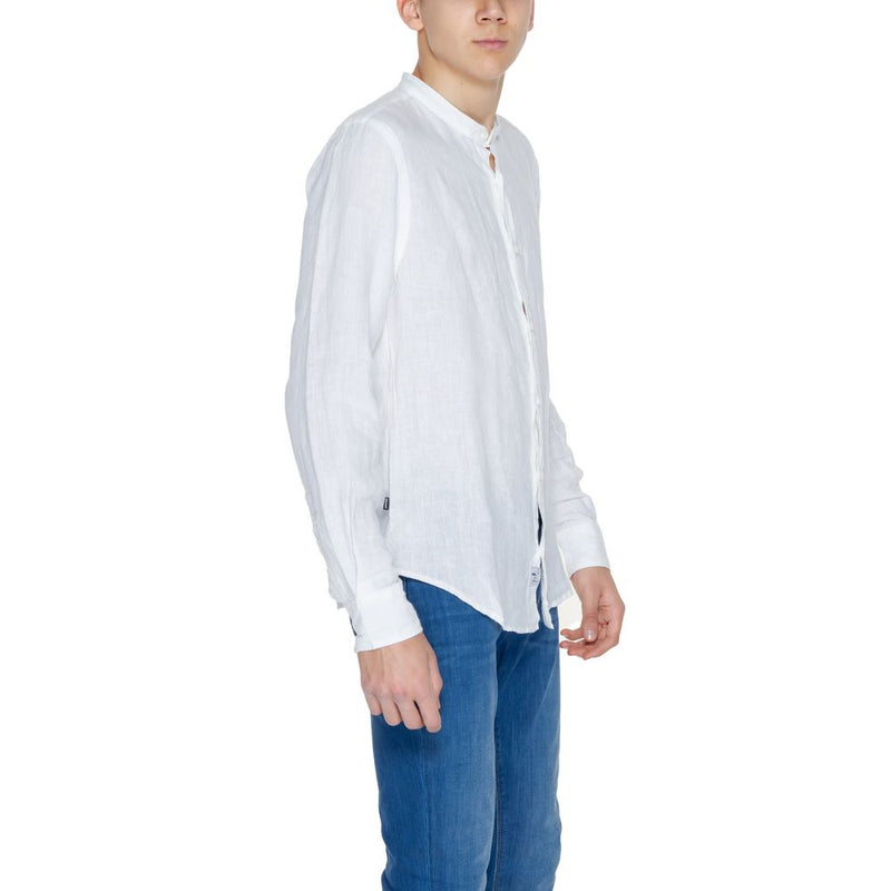 White Linen Shirt Blauer