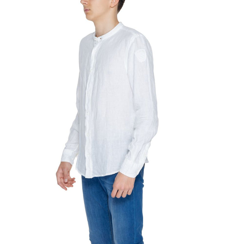 White Linen Shirt Blauer