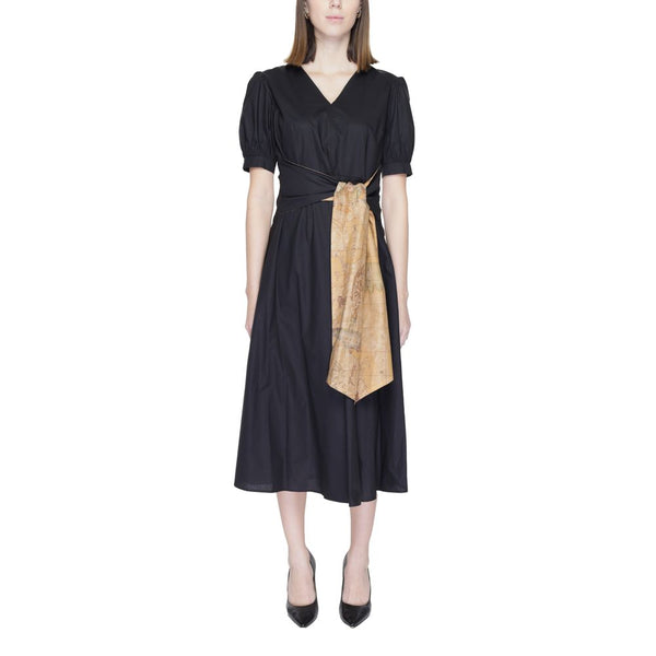 Black Cotton Dress Alviero Martini Prima Classe