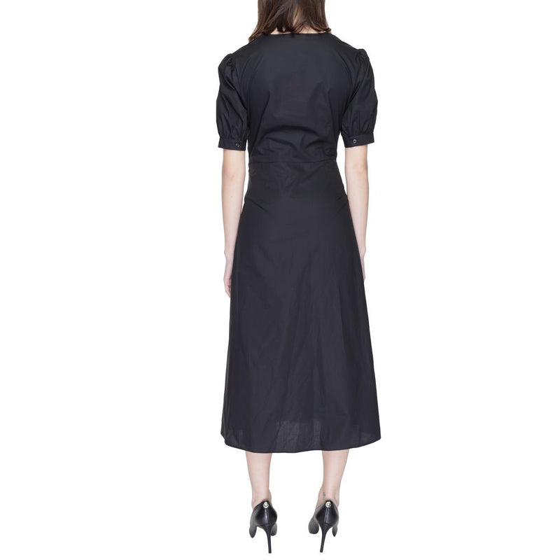 Black Cotton Dress Alviero Martini Prima Classe