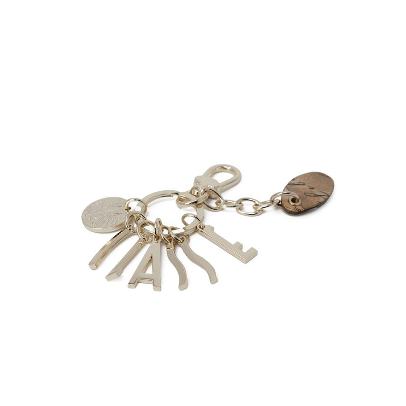 Gold Zinc Keychain Alviero Martini Prima Classe