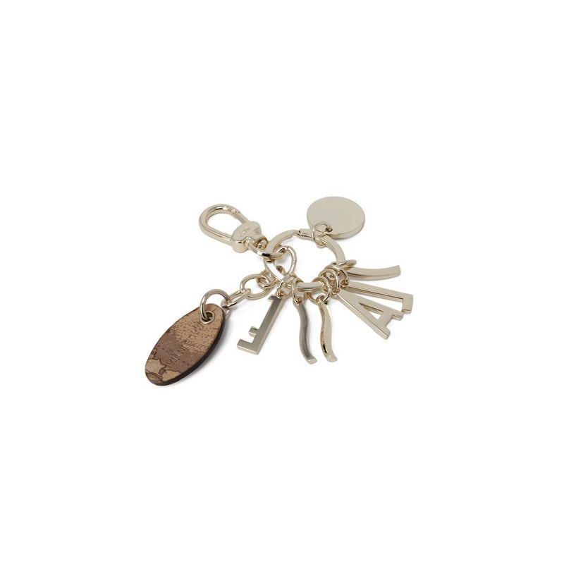 Gold Zinc Keychain Alviero Martini Prima Classe