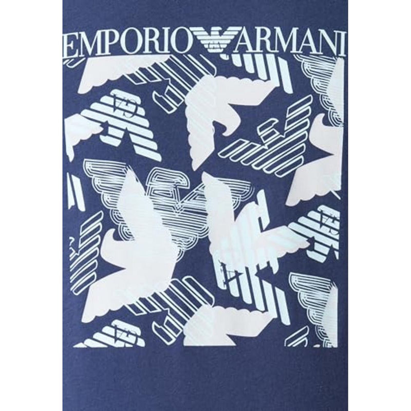 Blue Cotton T-Shirt Emporio Armani Underwear