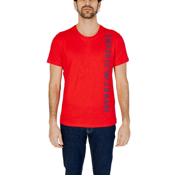 Red Cotton T-Shirt Emporio Armani Underwear