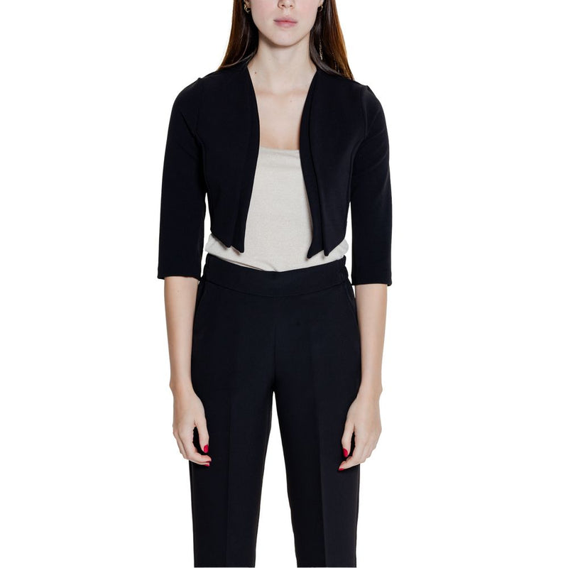 Black Polyester Tops & T-Shirt Rinascimento