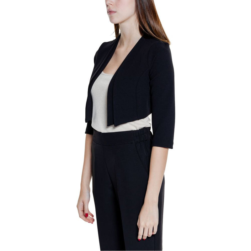 Black Polyester Tops & T-Shirt Rinascimento
