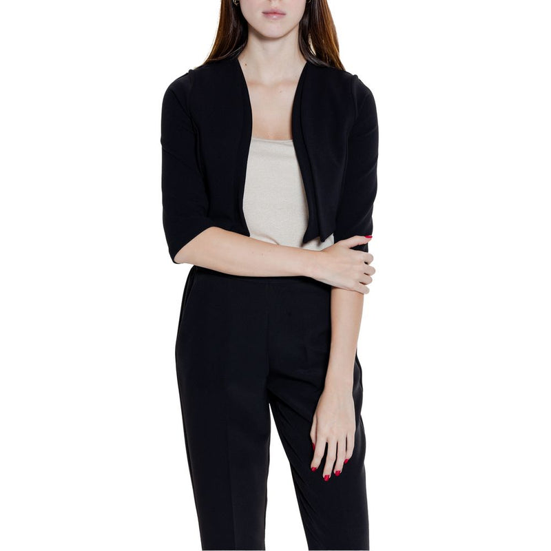 Black Polyester Tops & T-Shirt Rinascimento