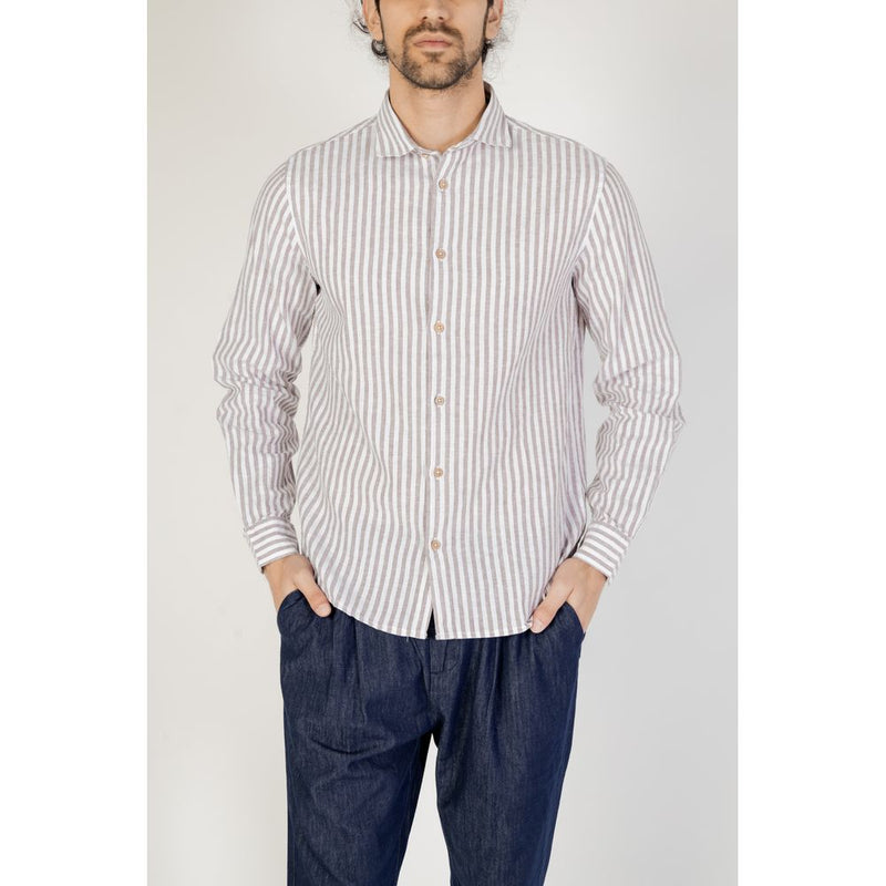 Brown Linen Shirt Hamaki-Ho