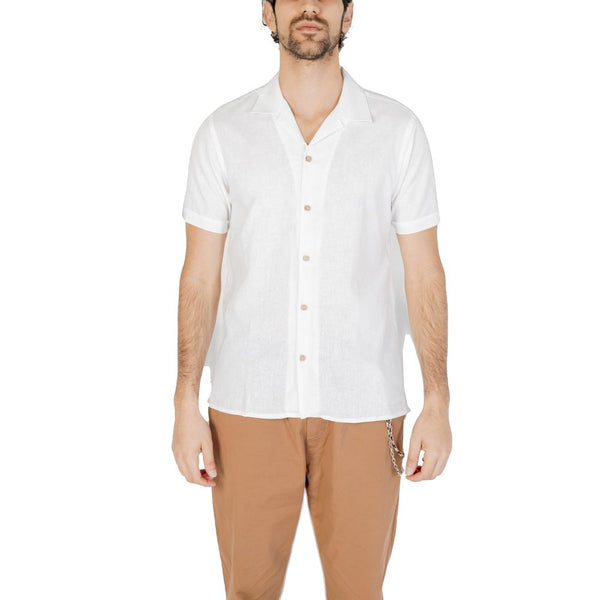 White Linen Shirt Hamaki-Ho