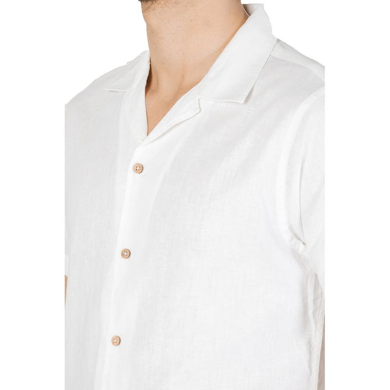 White Linen Shirt Hamaki-Ho